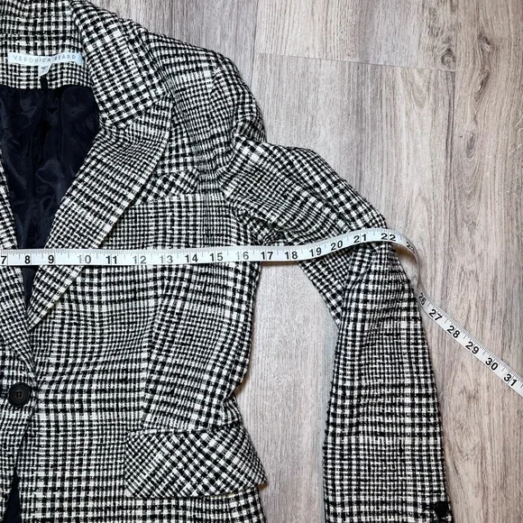 Veronica Beard Rhett Dickey Jacket Grey Plaid Blazer Size 4 Rerailed 695 - Picture 8 of 15
